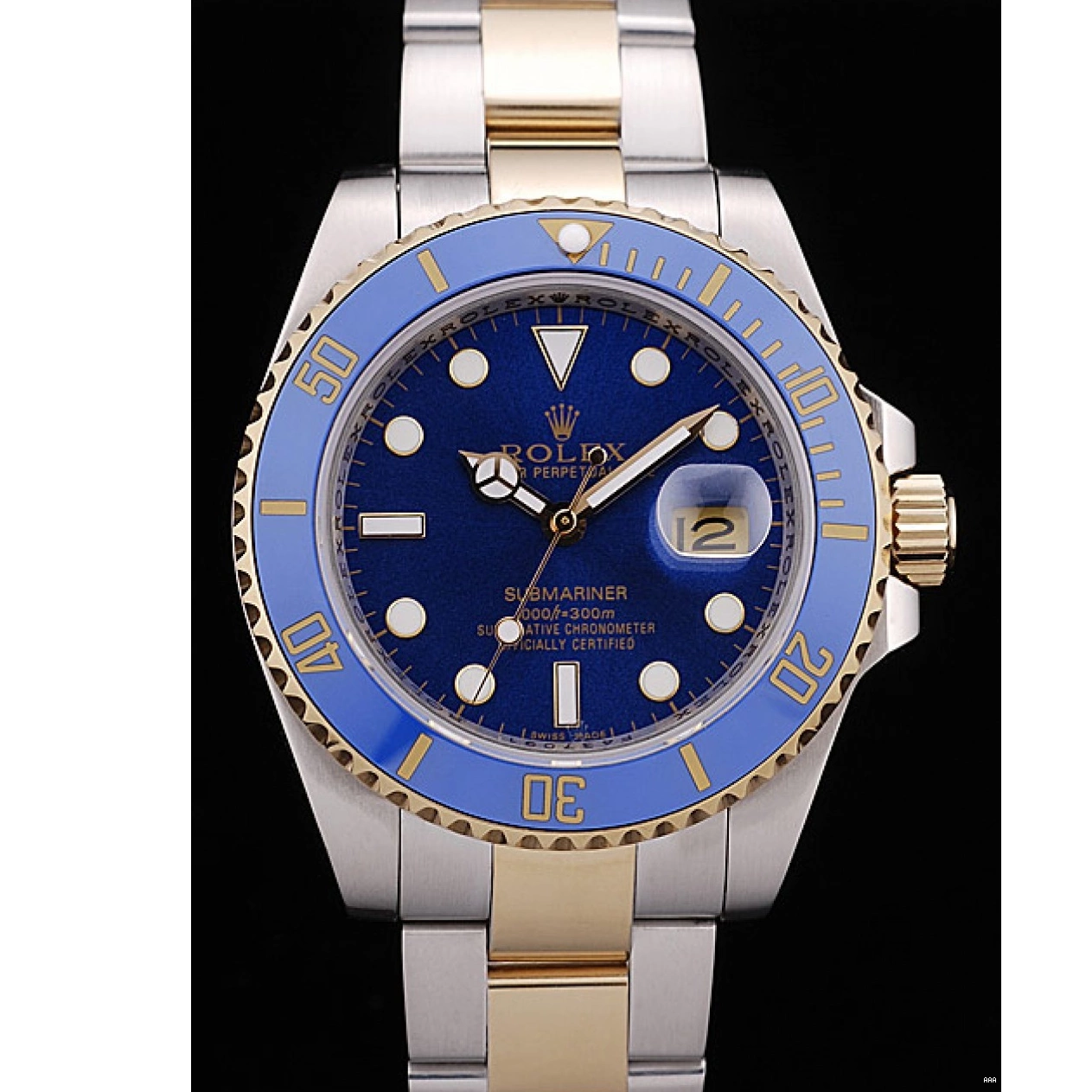 Aaa replica watch Blue Rolex Blue Submariner Dial 98230 Bezel 0714